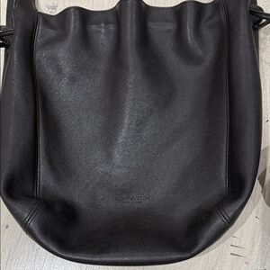 Source Unknown Black Textured Bucket Bag